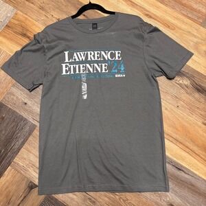 BreakingT Lawrence Etienne 24 Jacksonville Jaguars NFLPA Shirt Mens Medium Grey